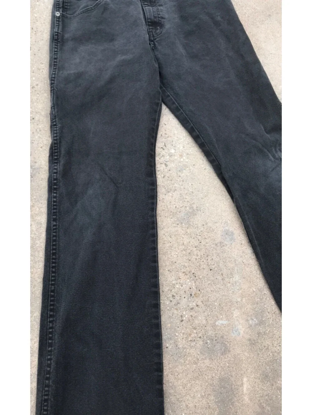 Dickies Black Denim Great Fit 32x32 Mens Jeans Straight Leg Lite Fading WorkPant